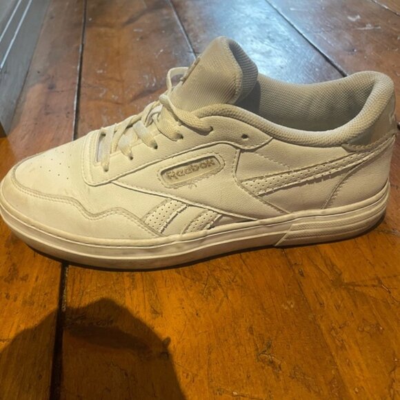 Reebok Court Advance Shoes White Leather Running Shoes - Picture 3 of 9